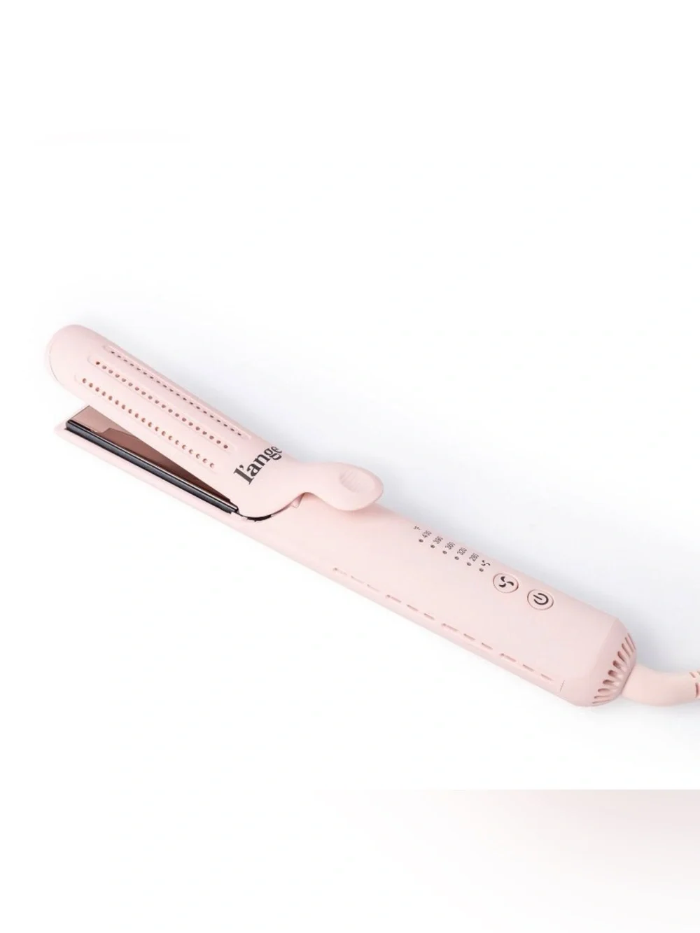 L’ange Le Duo Grande 360° Airflow Styler Blush Pink 2-in-1 Straightener Curler